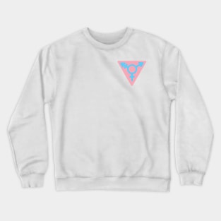 Pride Flag Color Variant of Nangeroni Trans Community Symbol Crewneck Sweatshirt